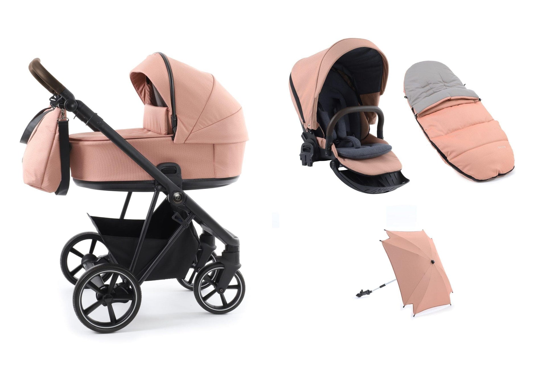 Babystyle Prestige Vogue Coral 2 in 1 Pram Package  BabyStyle   