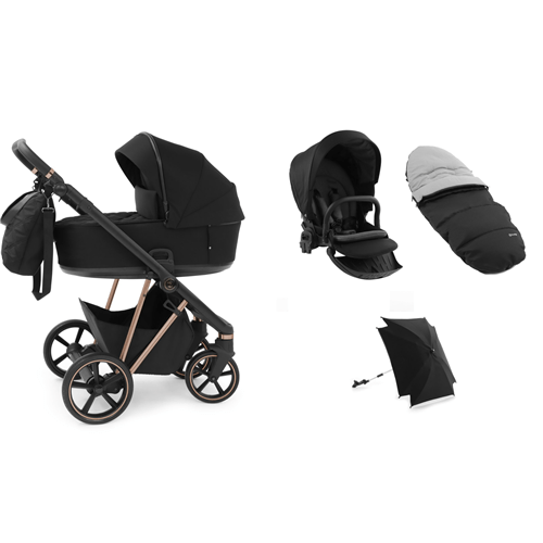 Babystyle Prestige Vogue Ebony 2 in 1 Pram Package  BabyStyle   