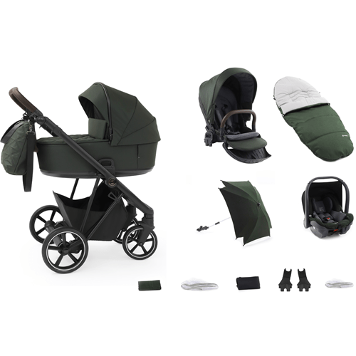 Babystyle Prestige Vogue Spruce 3 in 1 Pram Package  BabyStyle   