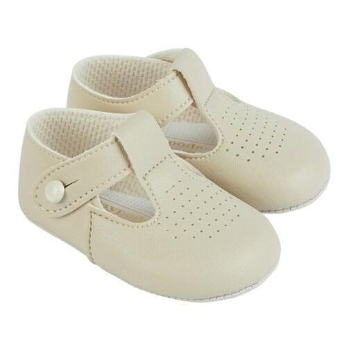 Baypod Baby T Bar soft soled shoes  Biscuit General Baypods   