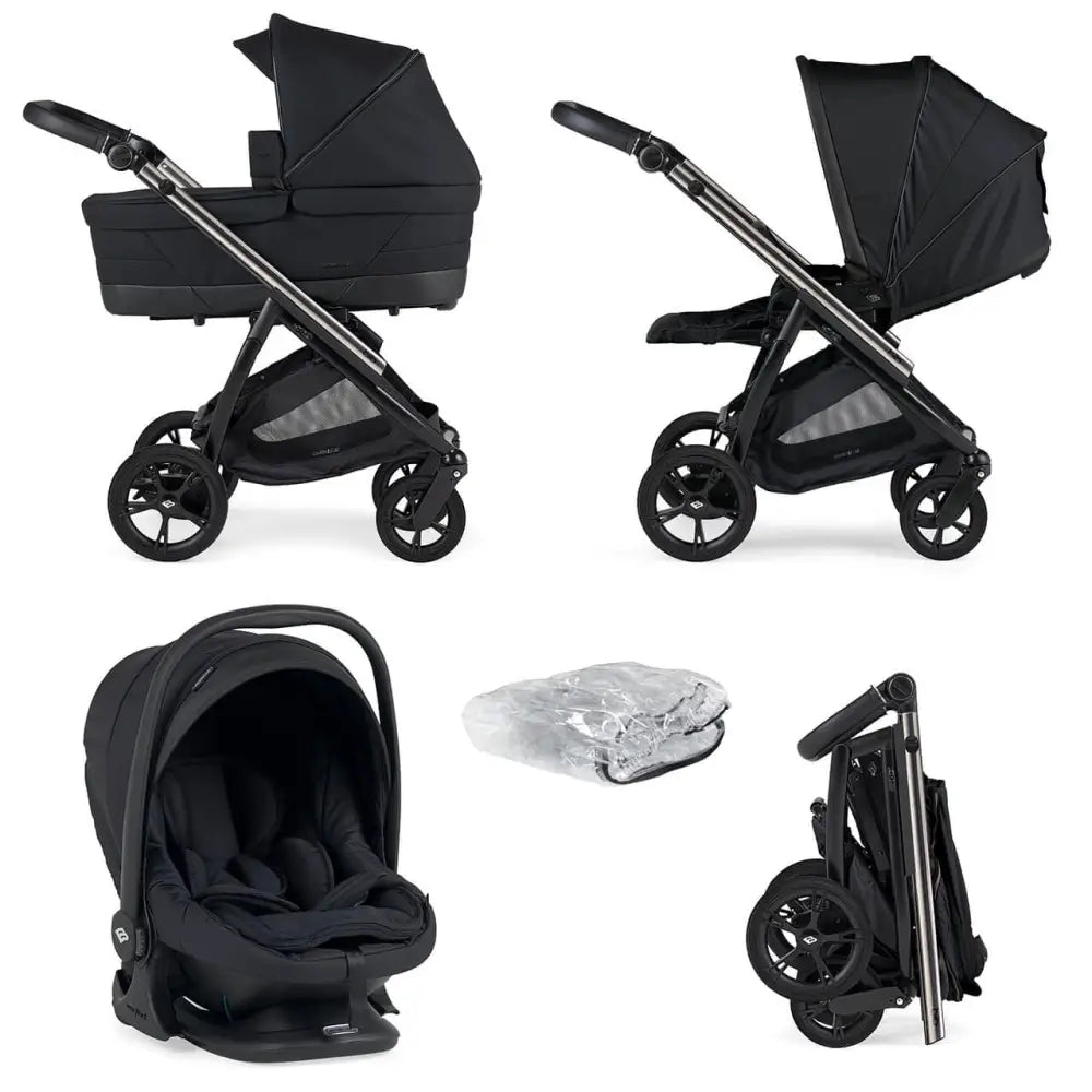Bebecar Bib 3 in 1 Travel System - Black General Bebecar