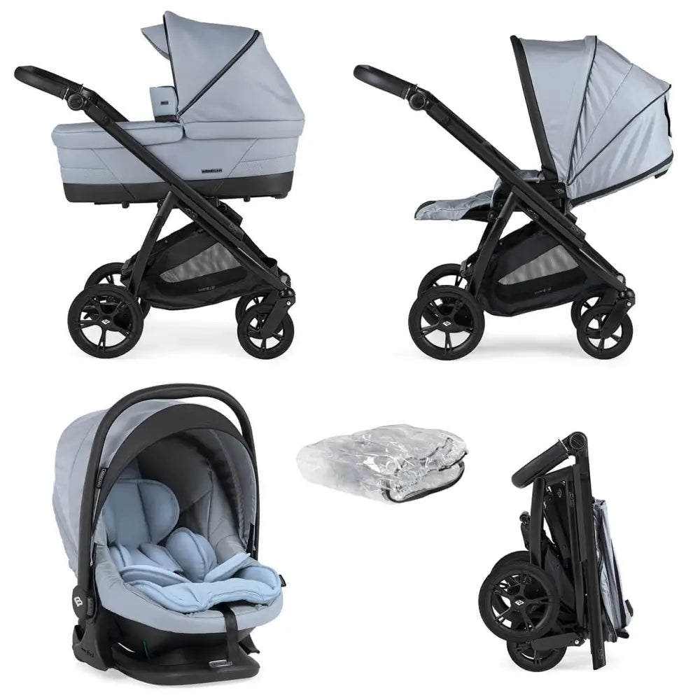 Bebecar Bib 3 in 1 Travel System - Light Blue General Bebecar
