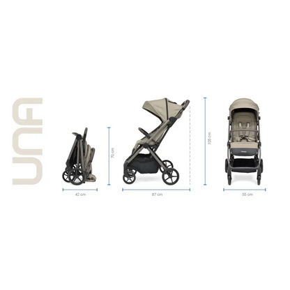 Bébécar Carbebe UNA+ Stroller – Beige