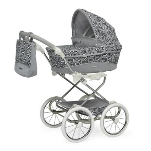 Bebecar dolls Pram Special Edition - Grey Letters  Bebecar   