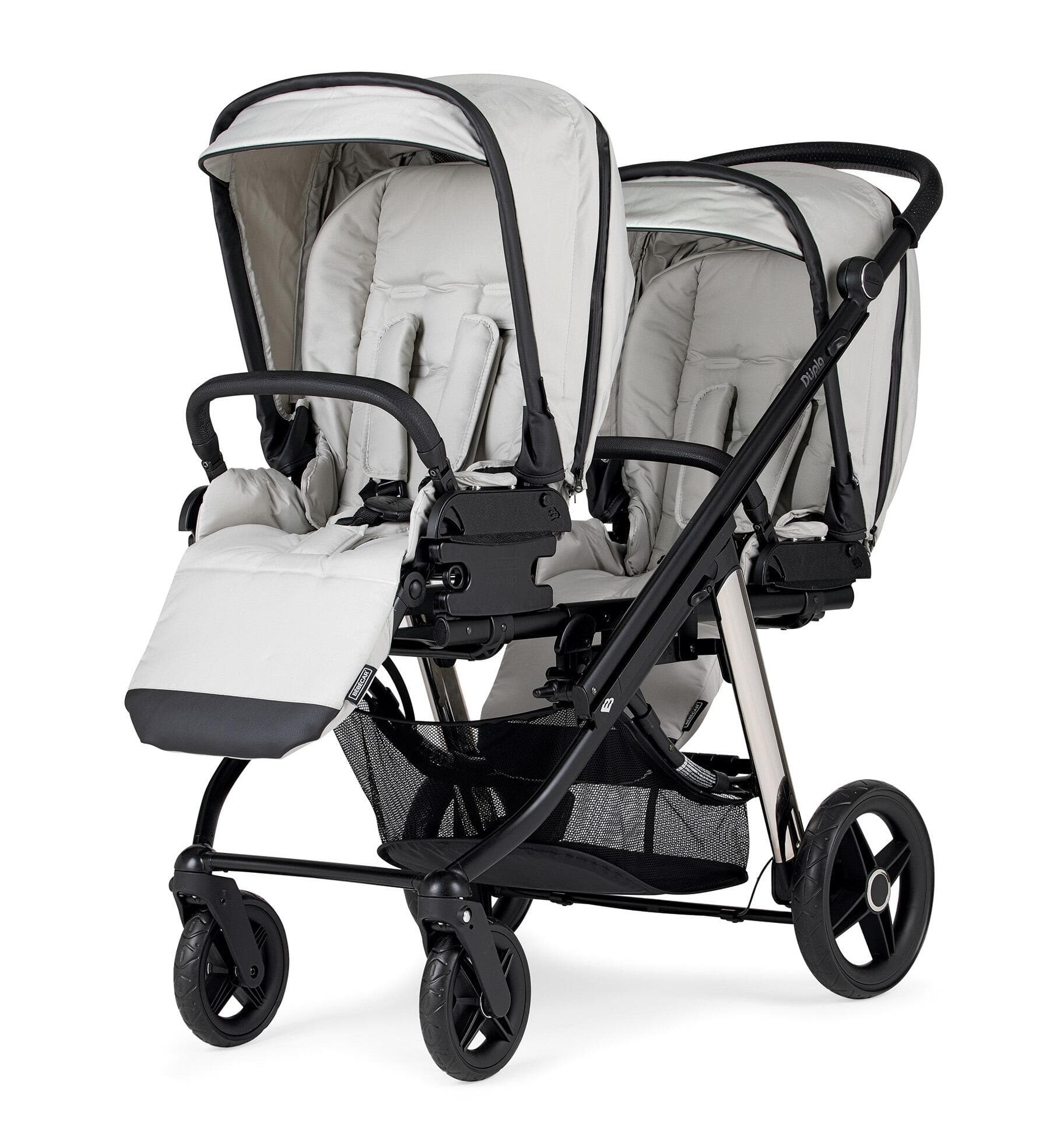 Bebecar Dupla Double Compact Stroller - Grey  Bebecar   