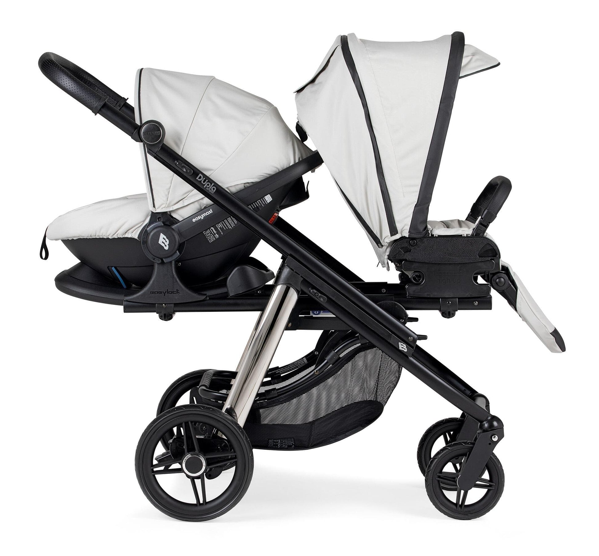 Bebecar Dupla Double Compact Stroller - Grey  Bebecar   