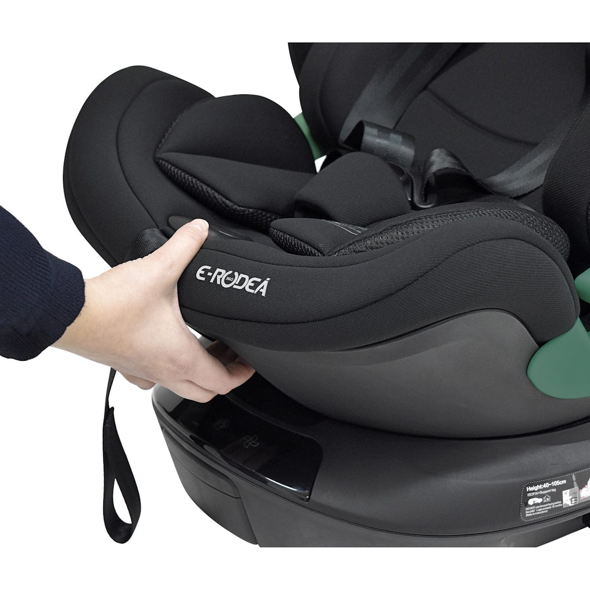 Bebecar E-Rodea Spin Car Seat 40cm-150cm -Black Bebecar