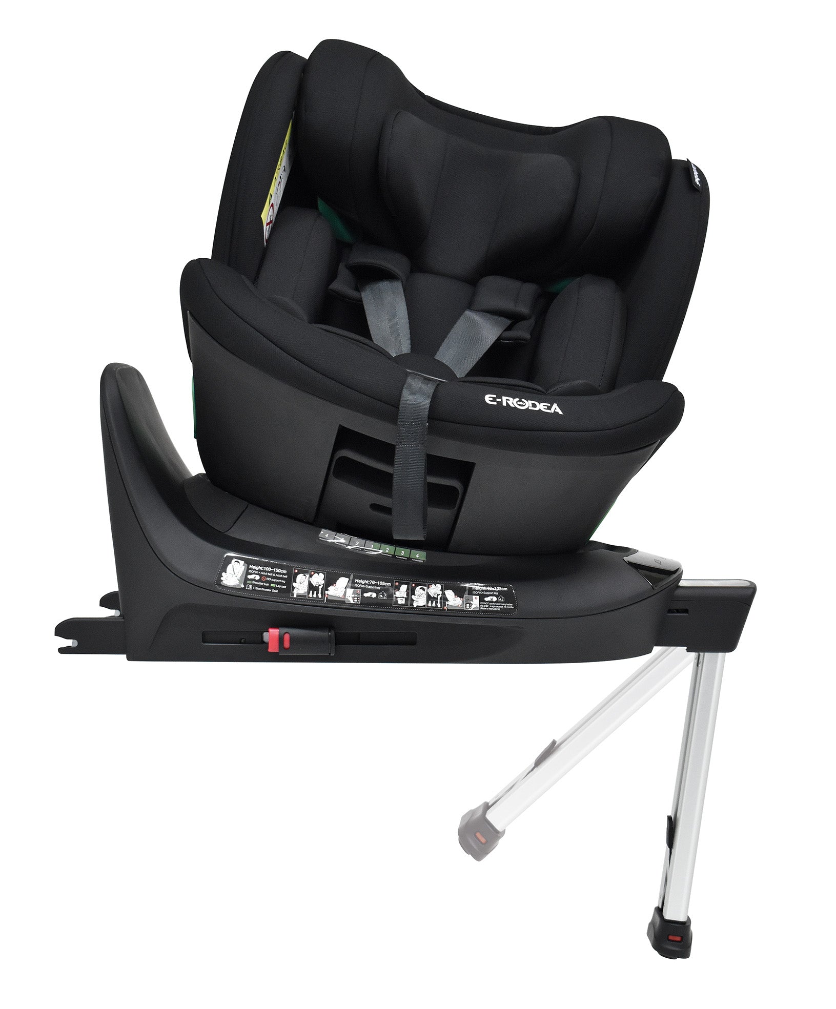 Bebecar E-Rodea Spin Car Seat 40cm-150cm -Black Bebecar