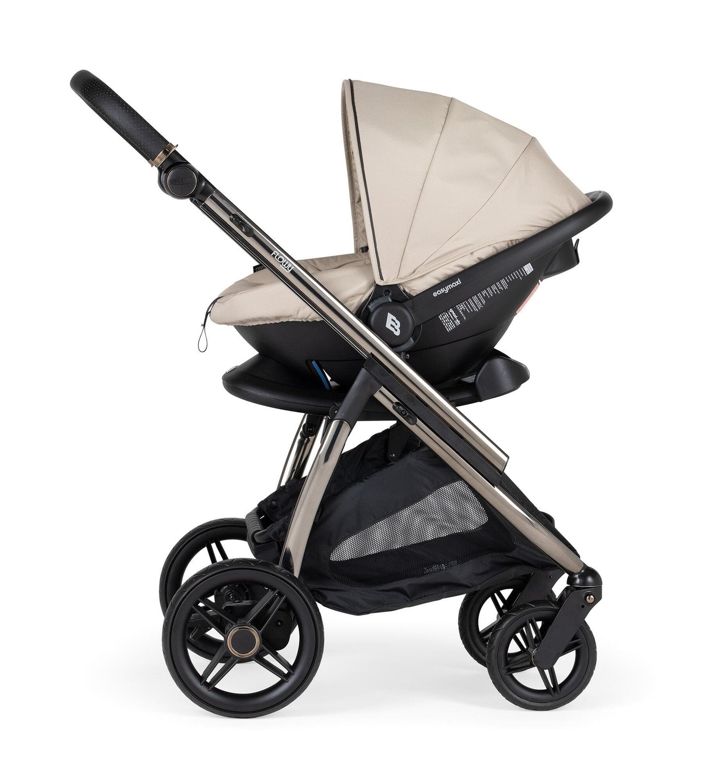 Bebecar Flowy 3 in 1 Travel System - Beige  Bebecar   