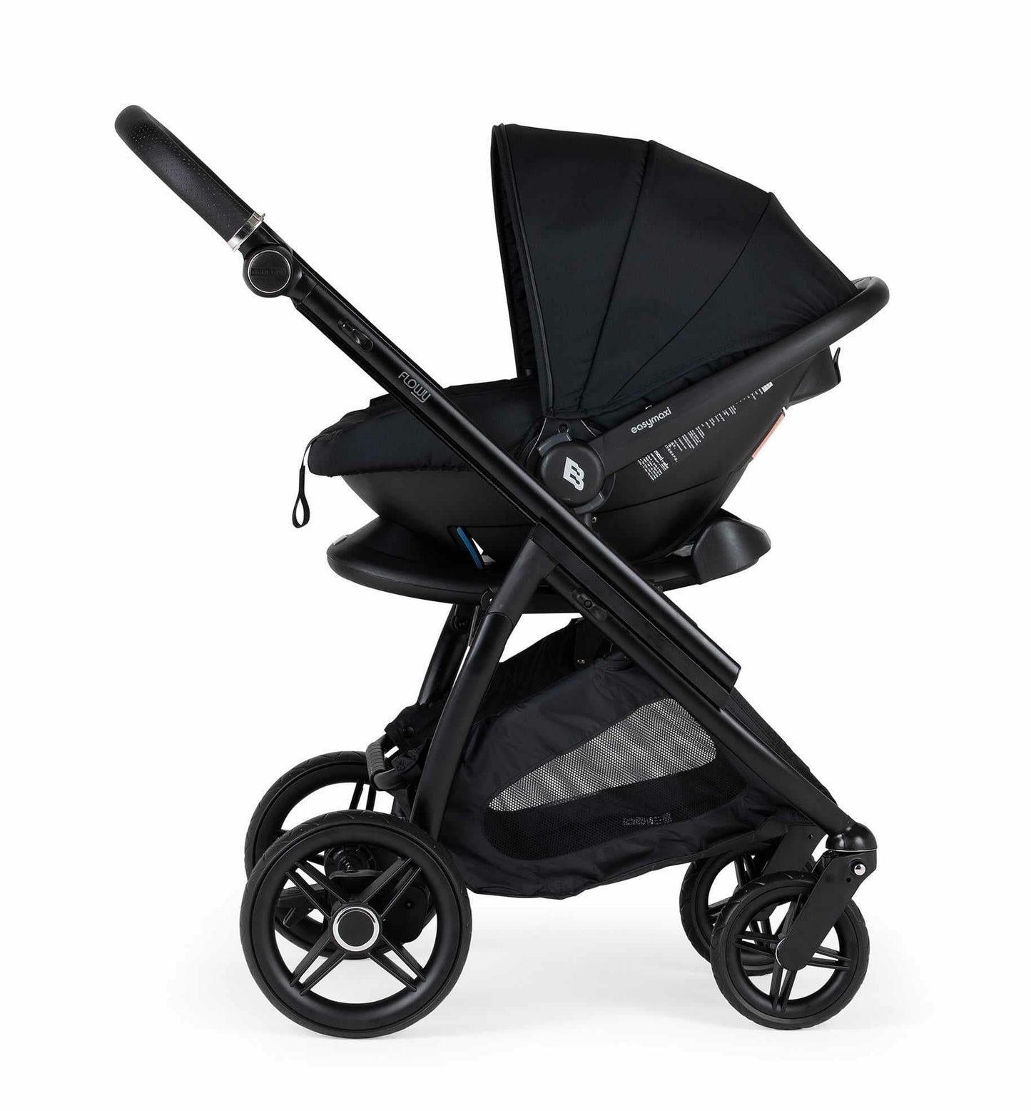 Bebecar Flowy 3 in 1 Travel System - Black  Bebecar   