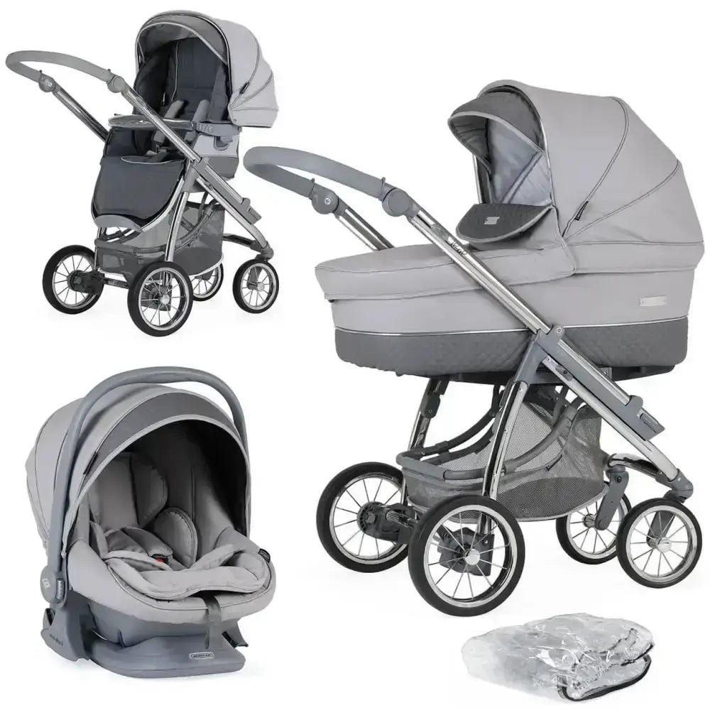 Bebecar Bebecar Ip-Op Pewter 3 in 1 Travel System