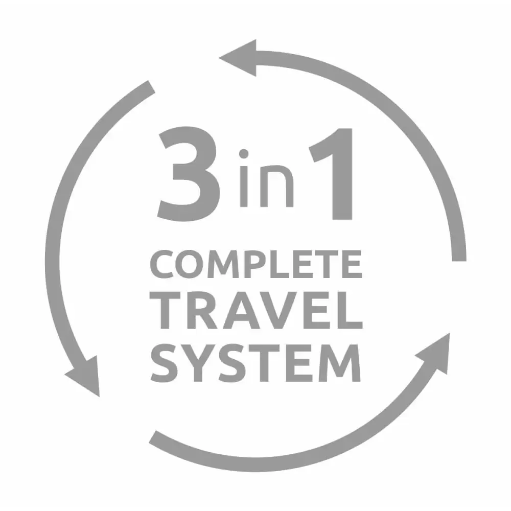 Bebecar Ip-Op Polished Pebble 3 in 1 Travel System  Bebecar   