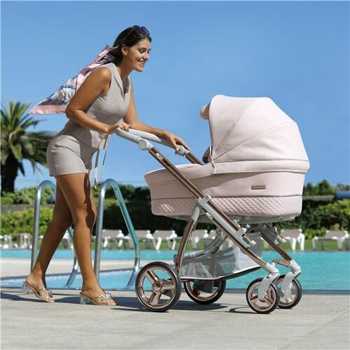 Bebecar Ip-Op Rose Blush 2 in 1 Travel System Bebecar