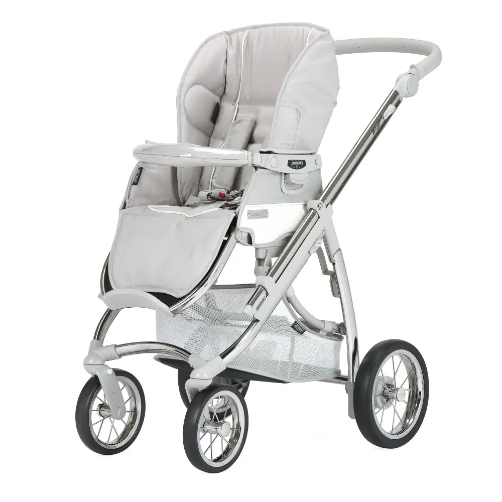 Bebecar Ip-Op Silver Grey 2 in 1 Travel System Bebecar