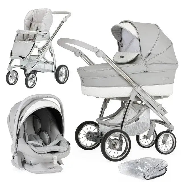 Bebecar Ip-Op Silver Grey 3 in 1 Travel System Bebecar