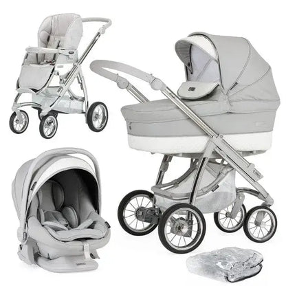 Bebecar Ip-Op Silver Grey 3 in 1 Travel System Bebecar