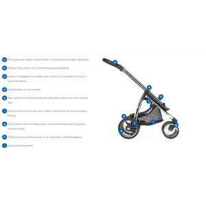 Bebecar Ip-Op White Delight 2 in 1 Travel System Bebecar