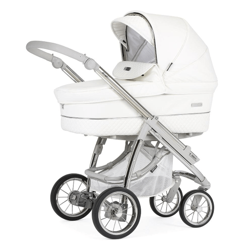 Bebecar Ip-Op White Delight Travel System - New 2025 Lie Flat Car Seat Bebecar