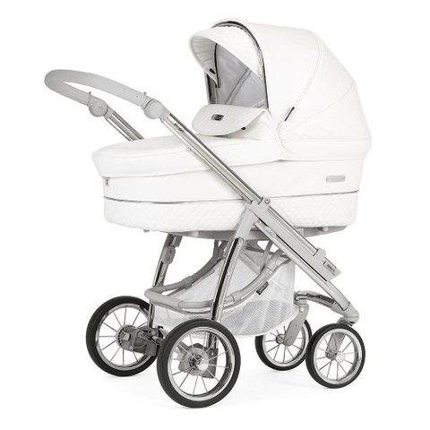 Bebecar Ip-Op White Delight Travel System - New 2025 Lie Flat Car Seat