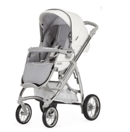 Bebecar Ip-Op White Delight Travel System - New 2025 Lie Flat Car Seat Bebecar