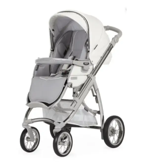 Bebecar Ip-Op White Delight Travel System - New 2025 Lie Flat Car Seat Bebecar