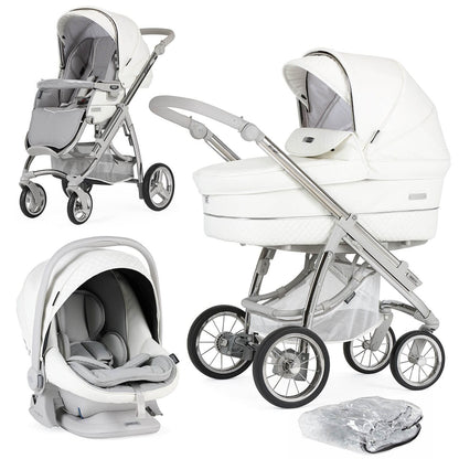 Bebecar Ip-Op White Delight Travel System - New 2025 Lie Flat Car Seat Bebecar