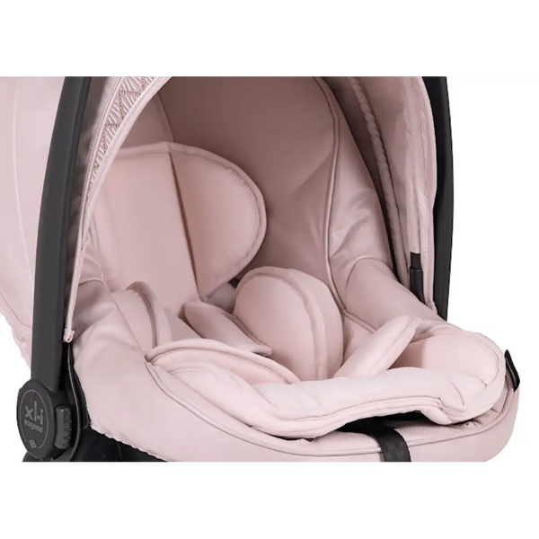 Bebecar Lie Flat Car Seat - Woven Pink Bebecar