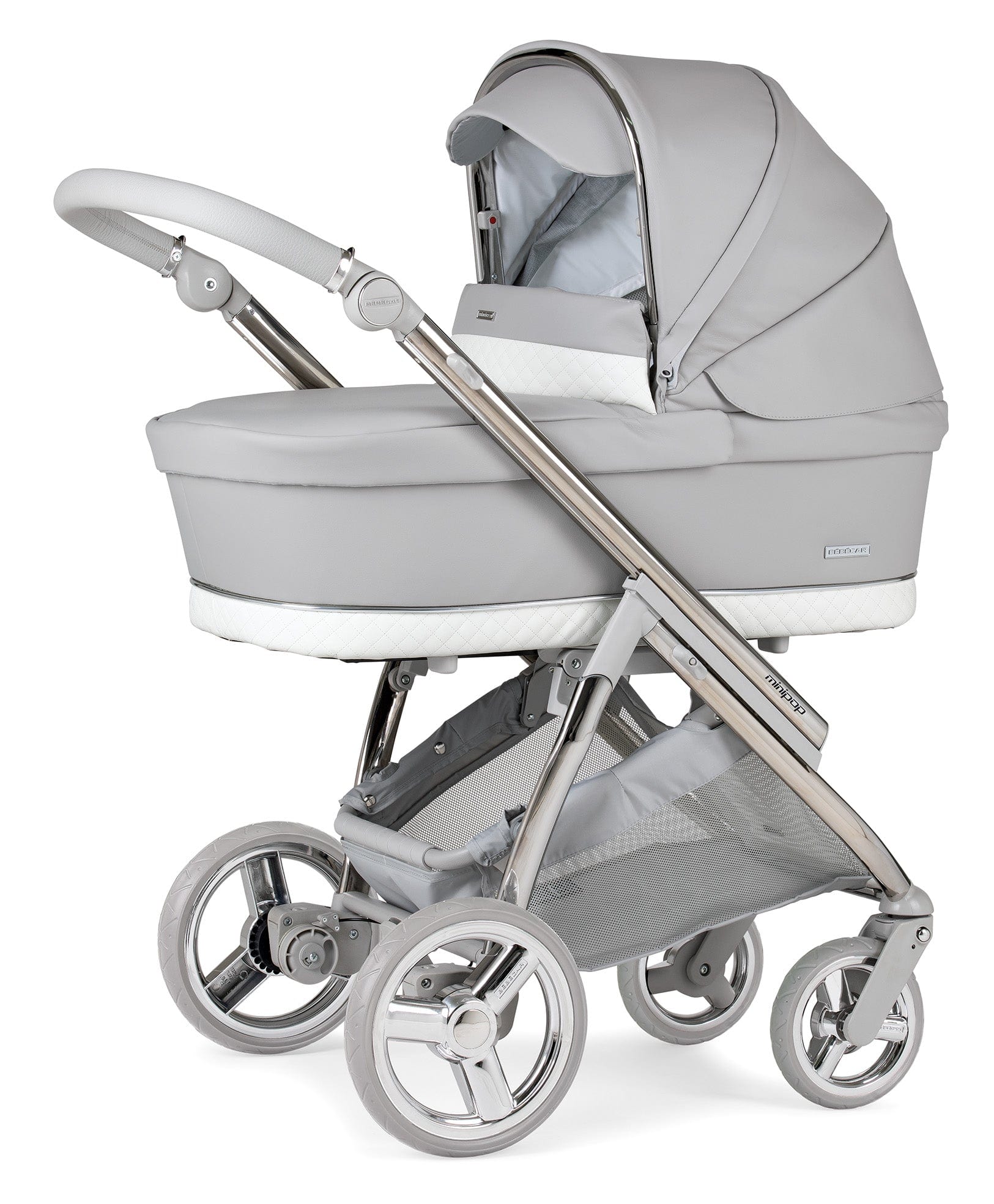 Bebecar Mini Pop 2 in 1 Travel System - Silver Grey Bebecar