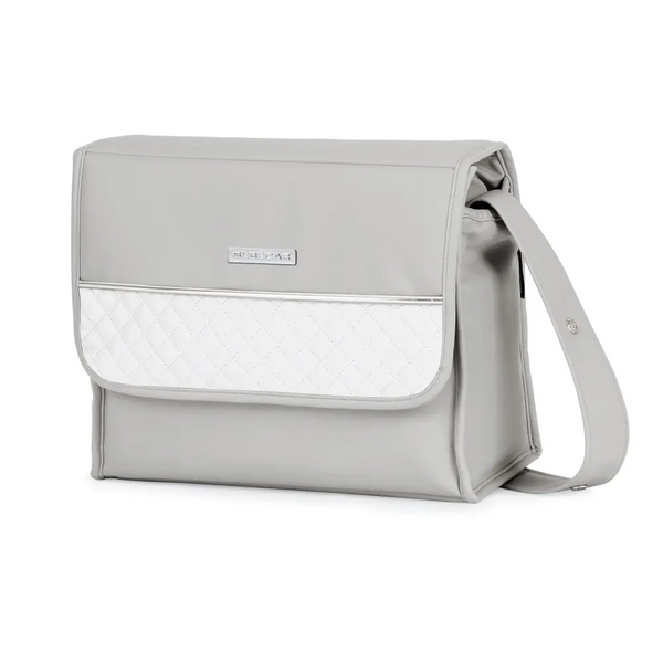 Bebecar Mini Pop Changing Bag & Changing Mat - Silver Grey Bebecar