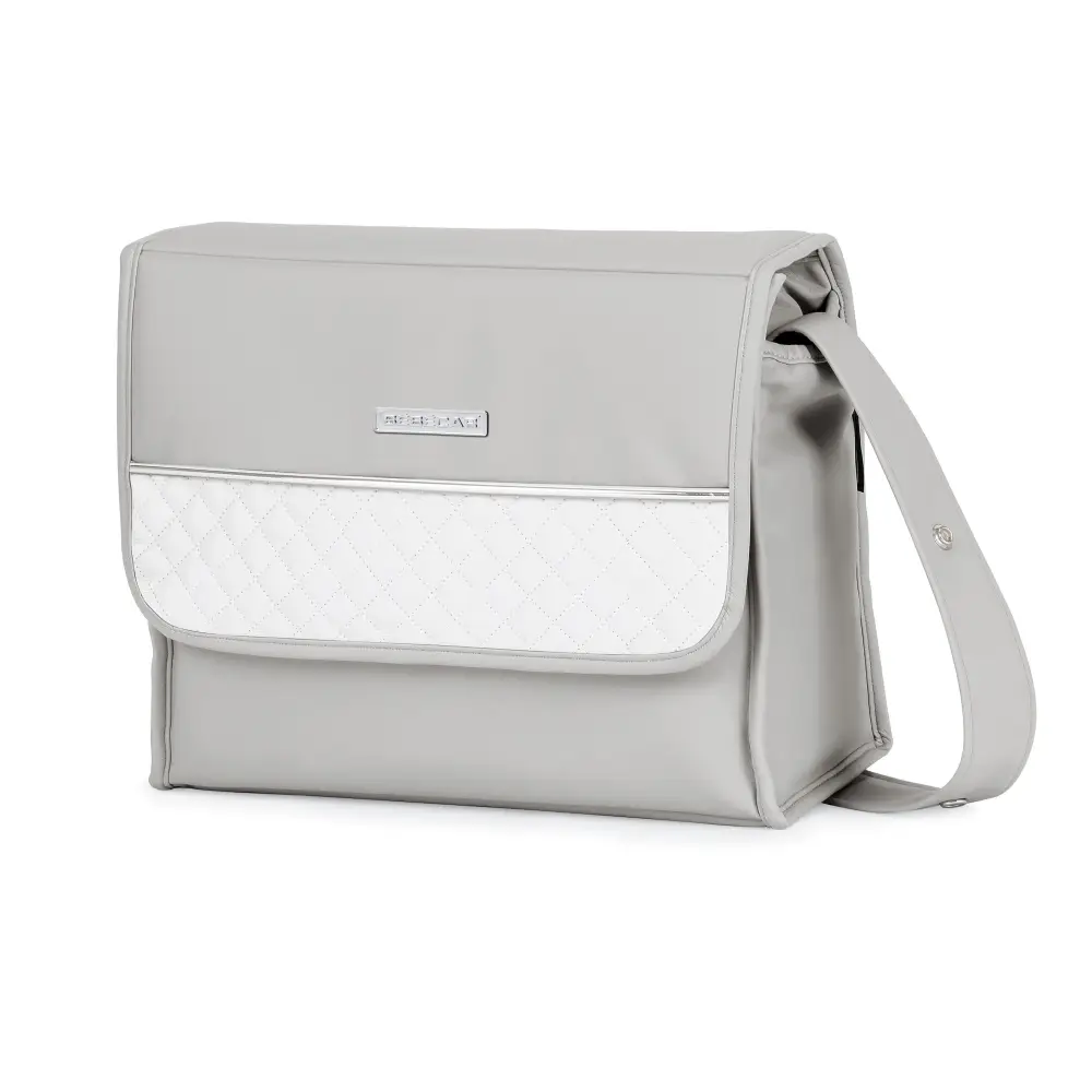 Bebecar Mini Pop Changing Bag & Changing Mat - Silver Grey Bebecar