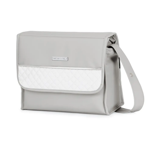 Bebecar Mini Pop Changing Bag & Changing Mat - Silver Grey Bebecar