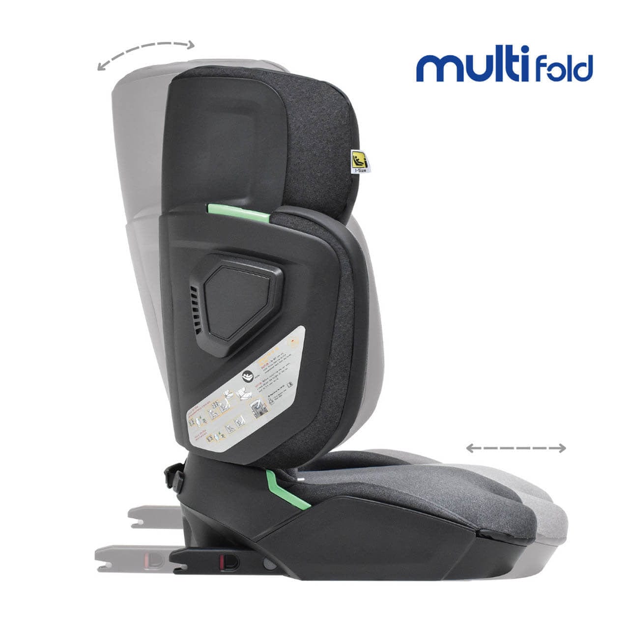 Bebecar Mutli Fold Car Seat 100-150cm - Black Bebecar