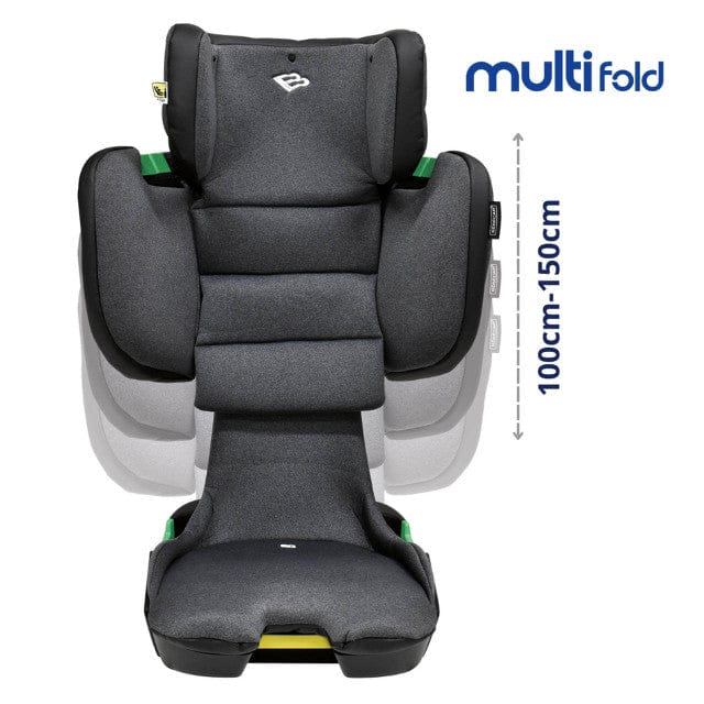 Bebecar Bebecar Mutli Fold Car Seat 100-150cm - Black