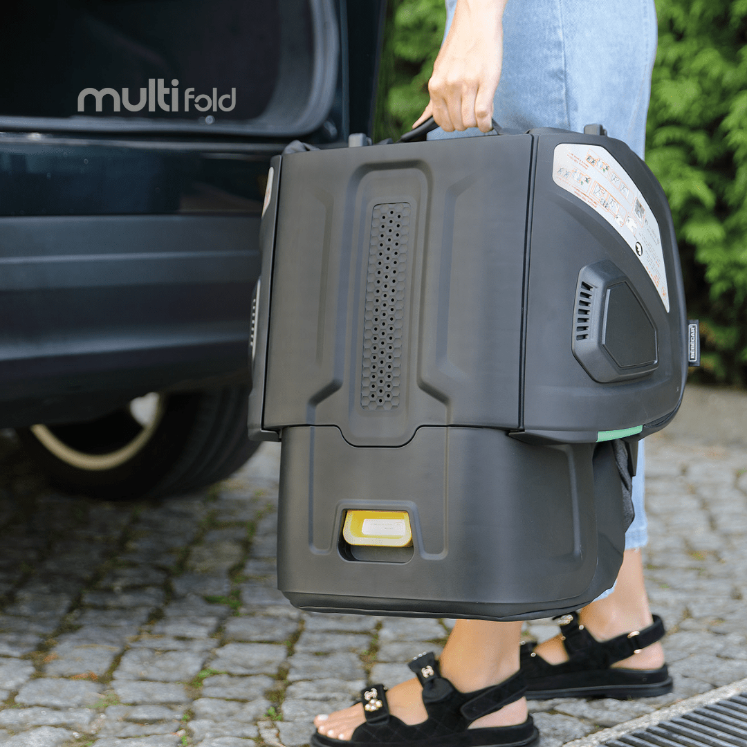 Bebecar Mutli Fold Car Seat 100-150cm - Grey Bebecar