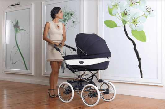 Bebecar Stylo Class Oxford Blue Pram and Pushchair  Bebecar   