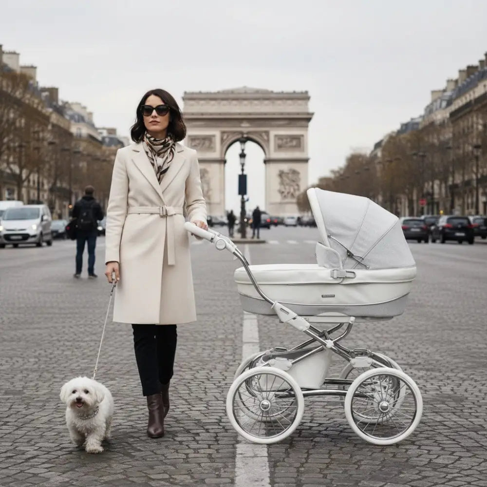Bebecar Stylo Class Privé White Sparkle 3-in-1 Travel System Bebecar 2026