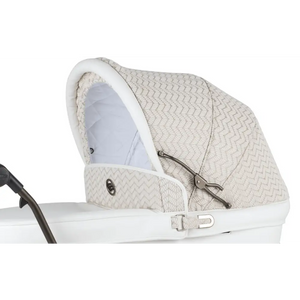 Bebecar Stylo Woven White 3 in 1 Travel System - New 2025 Prive Range Bebecar
