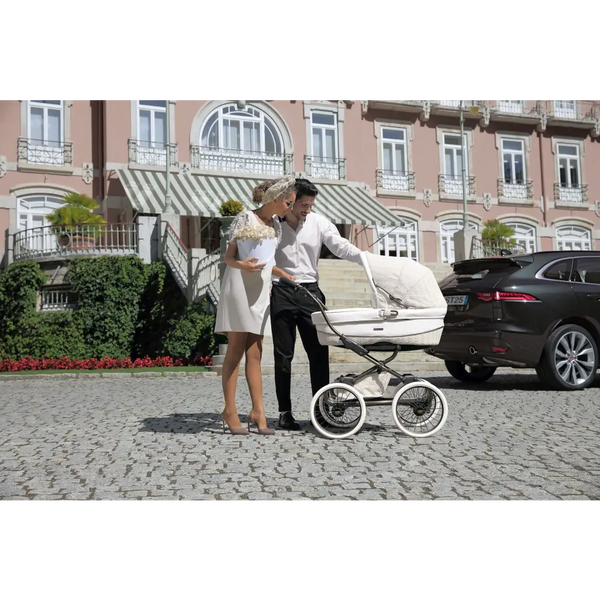 Bebecar Stylo Woven White 3 in 1 Travel System - New 2025 Prive Range Bebecar