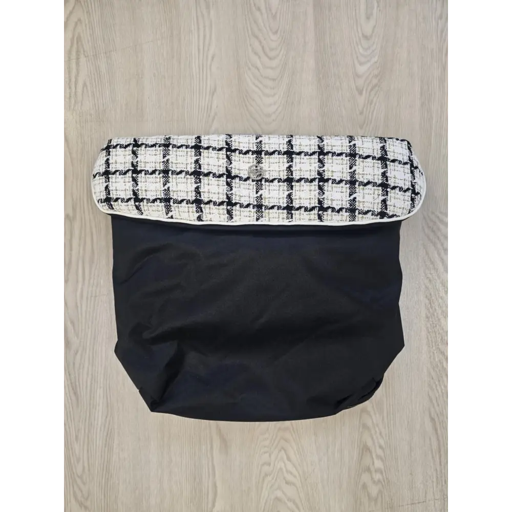 Bebecar Universal Footmuff P284 – Black/Gold Check (Clearance) Baby Boutique UK