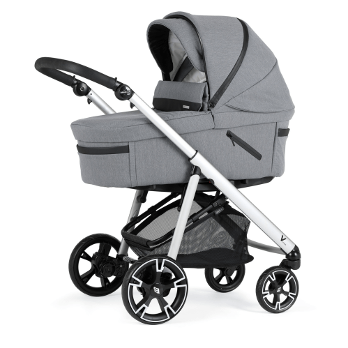 Bebecar V Pack Sport 3 in 1 Travel System - Ash Grey  Bebecar Anodized Chassis  