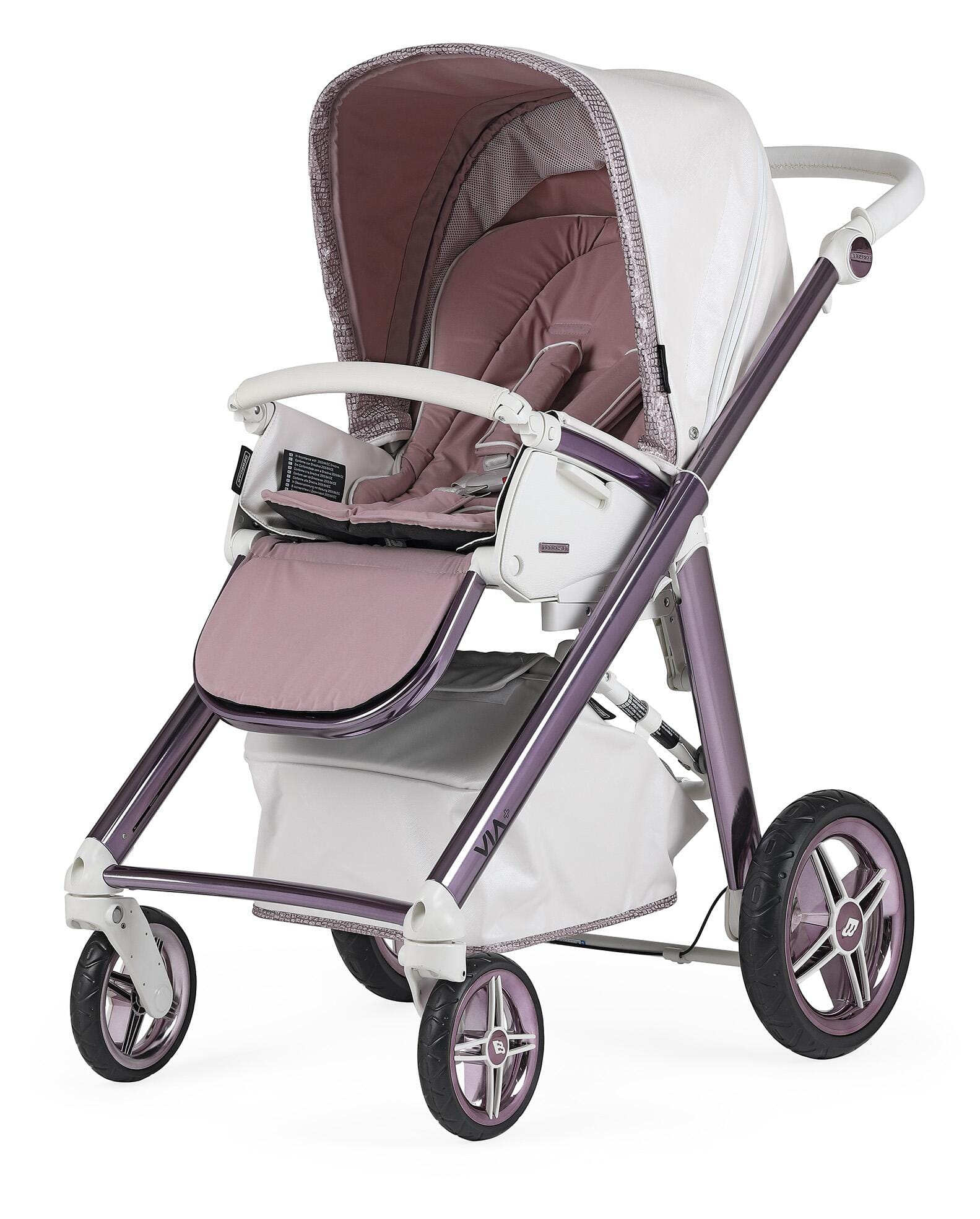 Bebecar Via+ Diamond Pink + Car Seat  Bebecar   