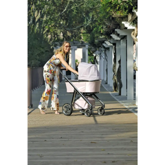 Bebecar Via+ Prive 3 in 1 Travel system - Rose Glitter Pram