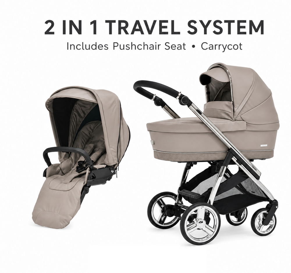 Bebecar Mini Pop 2 in 1 Travel System - Truffle