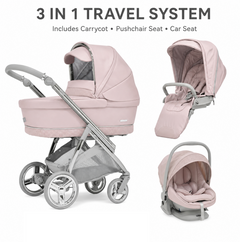 Bebecar Mini Pop 3 in 1 Travel System - Roselle