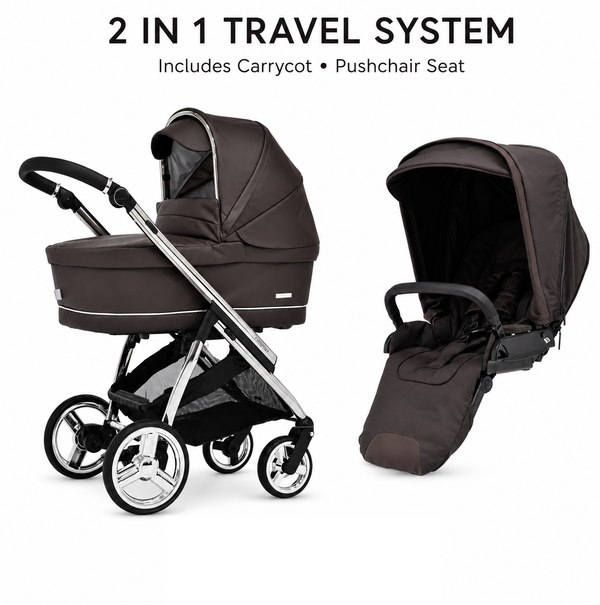 Bebecar Mini Pop 2 in 1 Travel System - Cacao