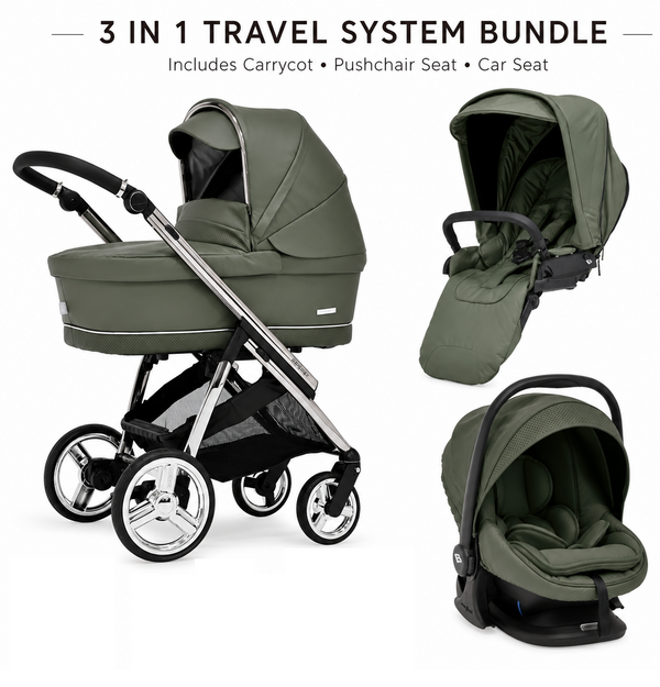 Bebecar Mini Pop 3 in 1 Travel System - Sorrel