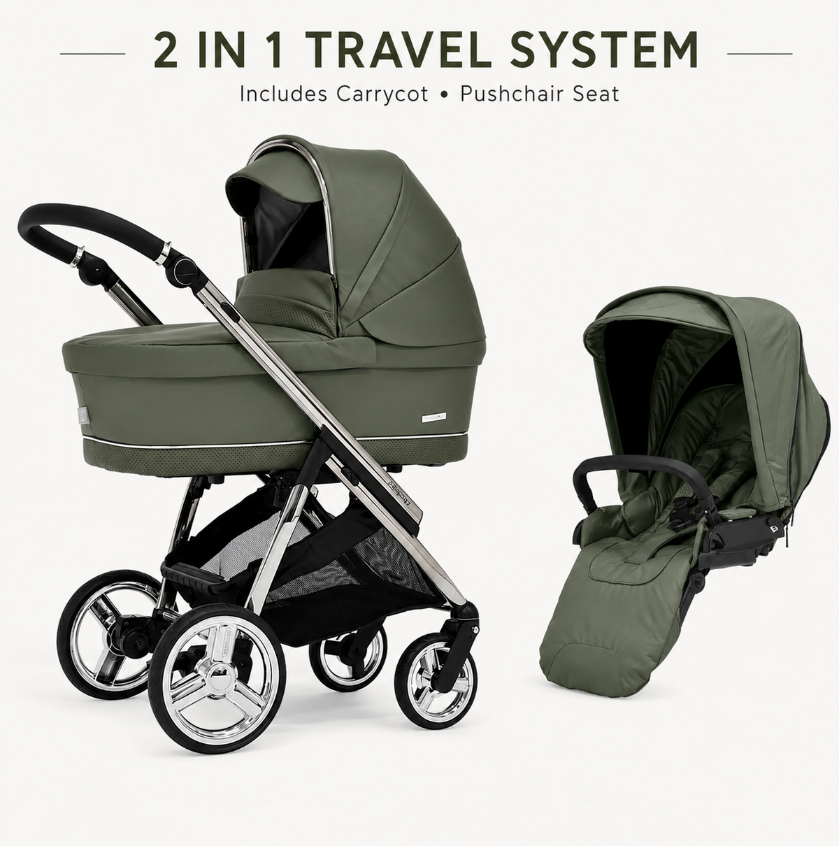 Bebecar Mini Pop 2 in 1 Travel System - Sorrel