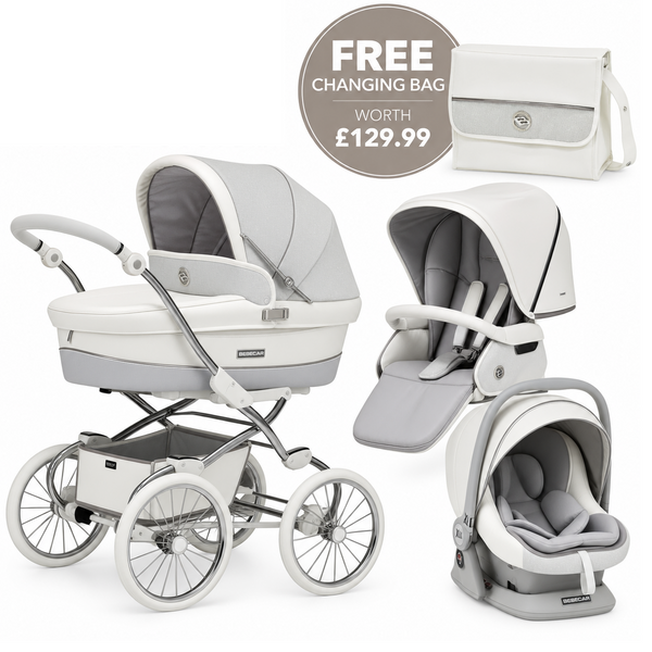 Bebecar Stylo Class Privé White Sparkle 3-in-1 Travel System