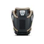 Recaro AXION 1 in Elegant Beige, rear view showing the black shell and central ventilation panel.