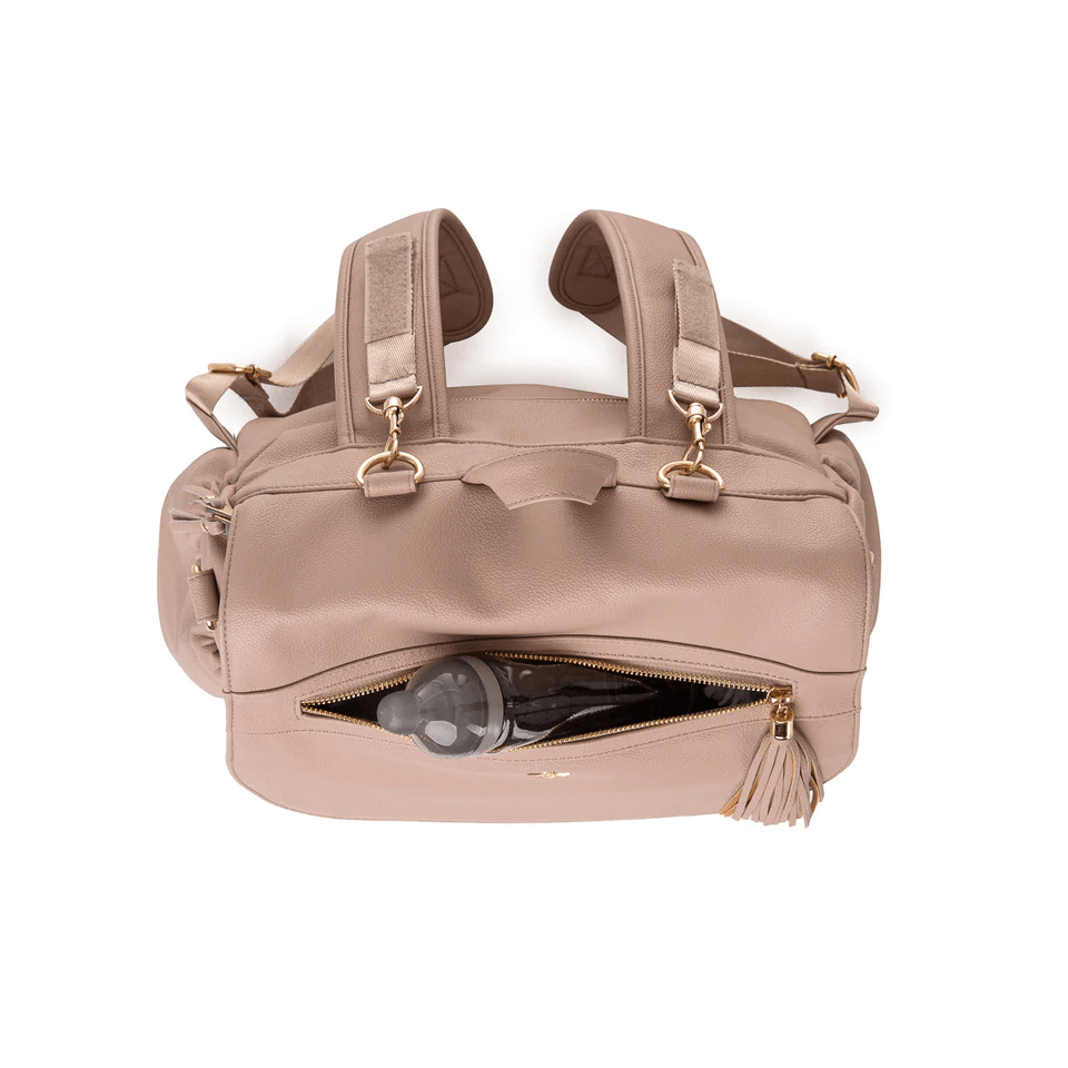 Bizzi Growin Vegan Leather Lilli Changing Bag - Frappe  Bizzi Growin   